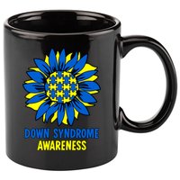 Sunflower Down Syndrome Awareness 11oz C Handle Ceramic Mug
