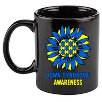 Sunflower Down Syndrome Awareness 11oz C Handle Ceramic Mug
