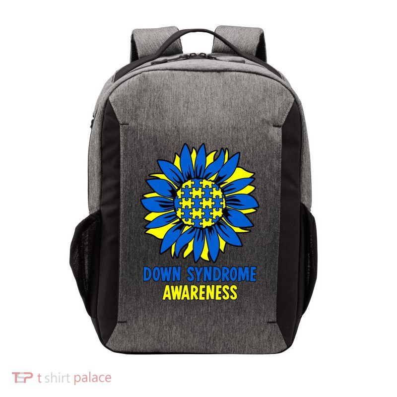 Sunflower Down Syndrome Awareness Vector Backpack