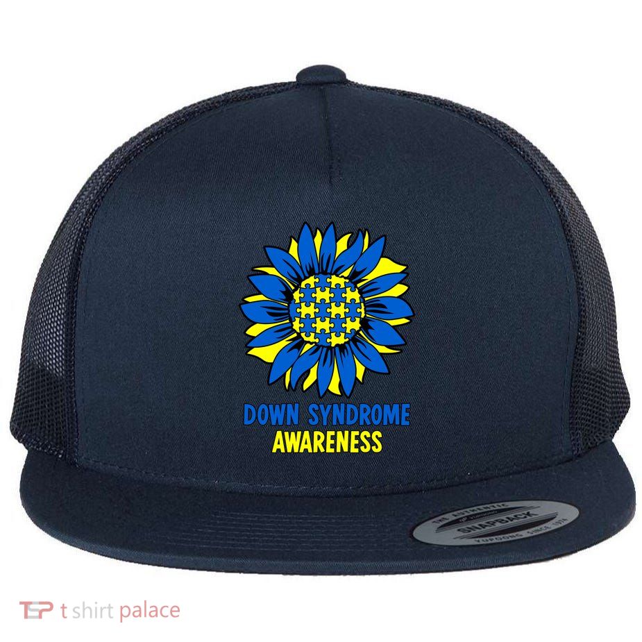 Sunflower Down Syndrome Awareness Flatbill Hat
