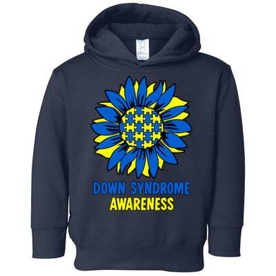 Sunflower Down Syndrome Awareness Toddler Hoodie
