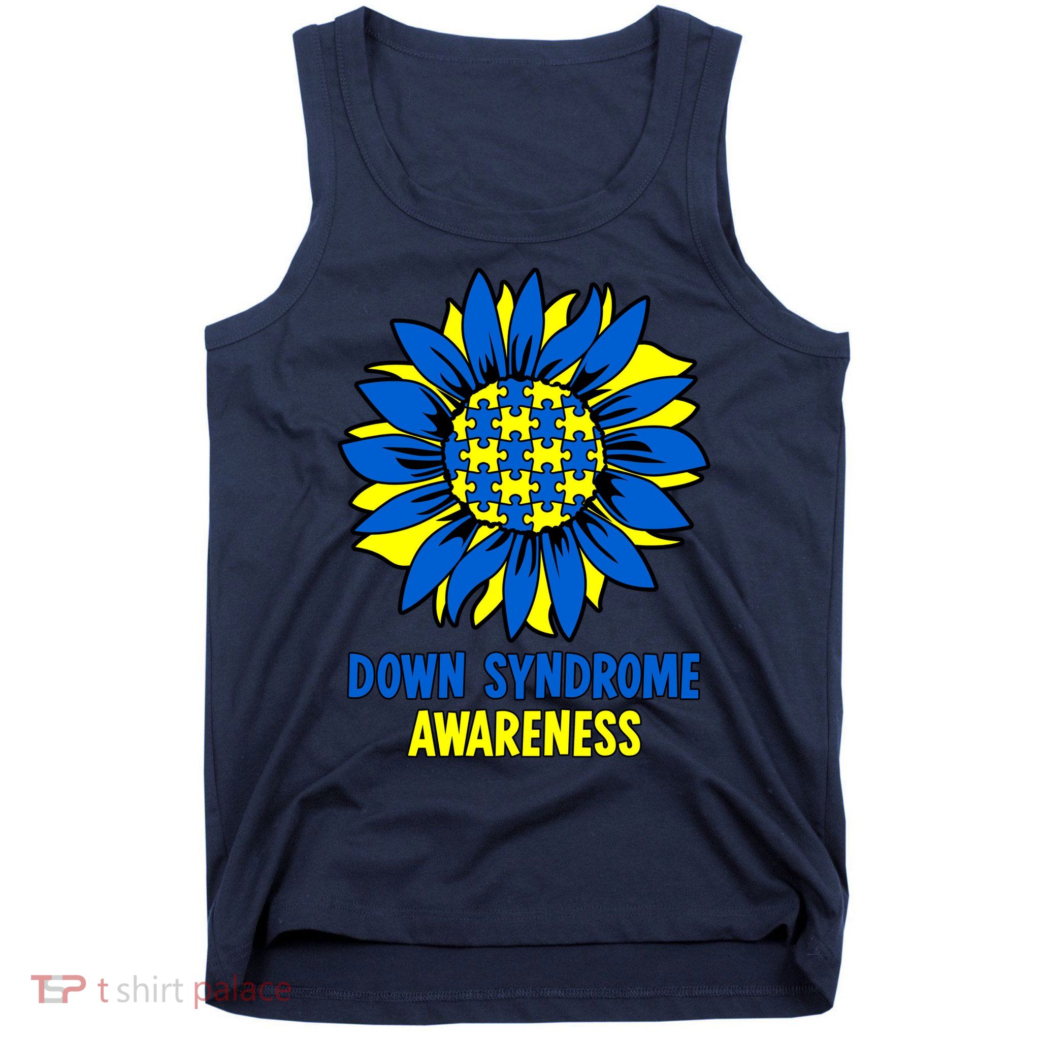 Sunflower Down Syndrome Awareness Tank Top