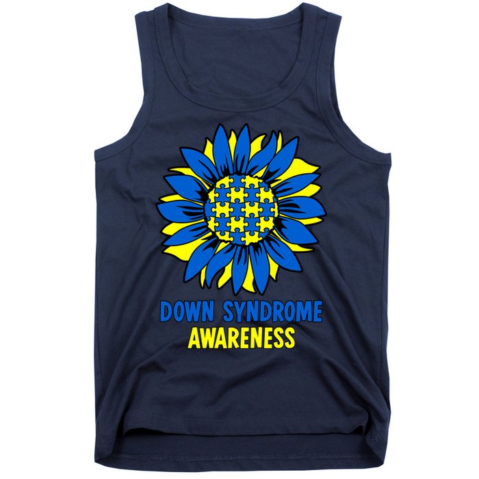 Sunflower Down Syndrome Awareness Tank Top