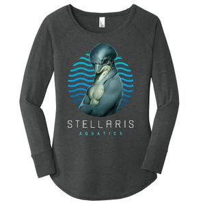 Stellaris Dolph Sc I Fi Strategy Game Dolphin Women's Perfect Tri Tunic Long Sleeve Shirt