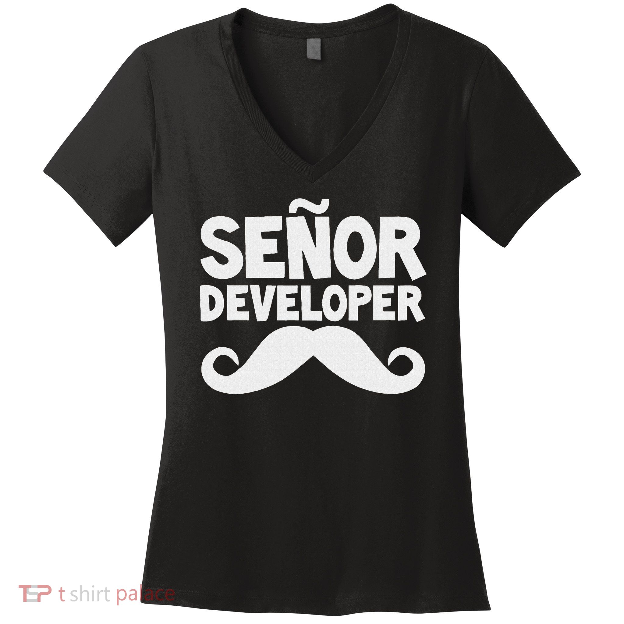Senor Developer Women's V-Neck T-Shirt