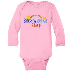 Superstar Daycare Staff Trendy Apparel Baby Long Sleeve Bodysuit