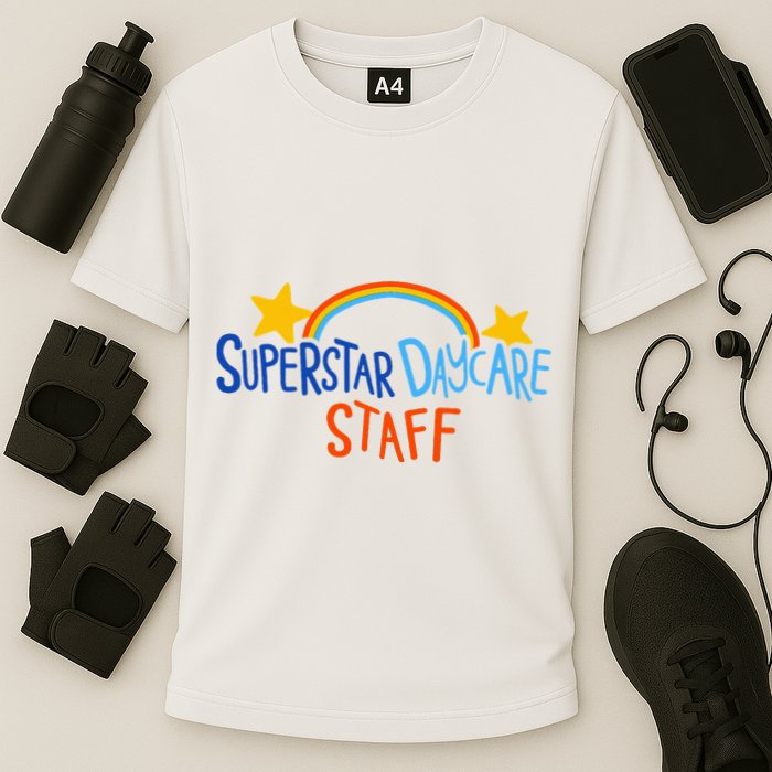 Superstar Daycare Staff Trendy Apparel Cooling Performance Crew T-Shirt