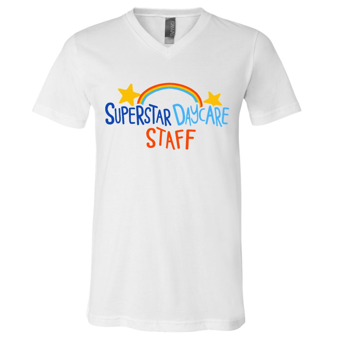Superstar Daycare Staff Trendy Apparel V-Neck T-Shirt