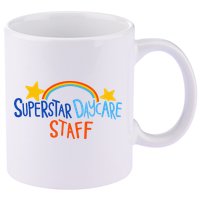 Superstar Daycare Staff Trendy Apparel 11oz C Handle Ceramic Mug