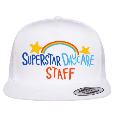 Superstar Daycare Staff Trendy Apparel Flat Bill Trucker Hat