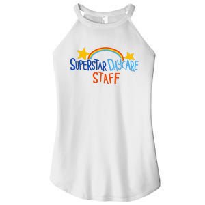 Superstar Daycare Staff Trendy Apparel Women's Perfect Tri Rocker Tank