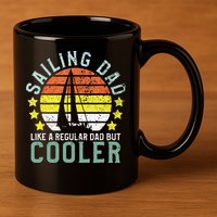 Sailing Dad | Sailboat Sailor Funny Father's Day Gift 11oz C Handle Ceramic Mug