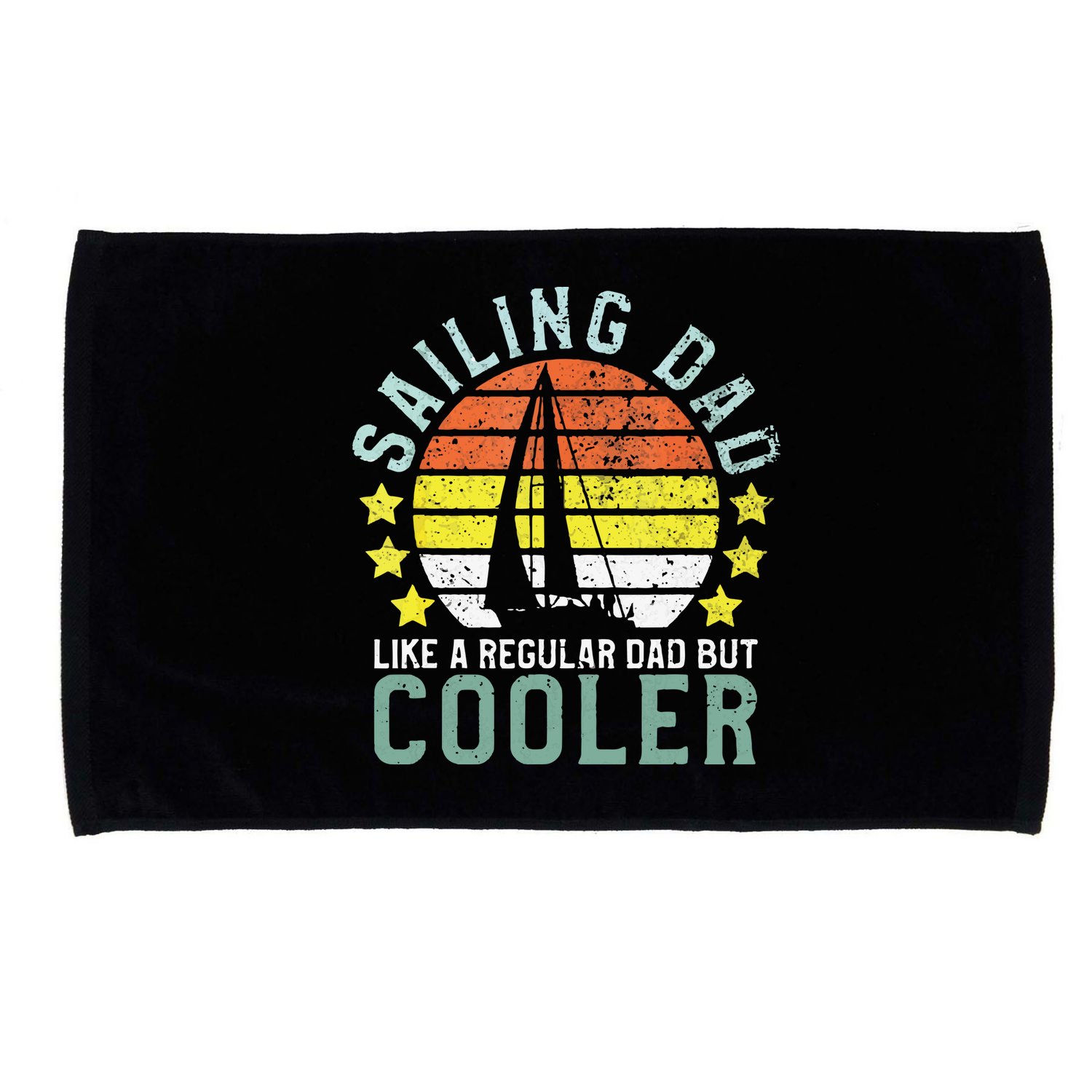 Sailing Dad | Sailboat Sailor Funny Father's Day Gift Microfiber Hand Towel