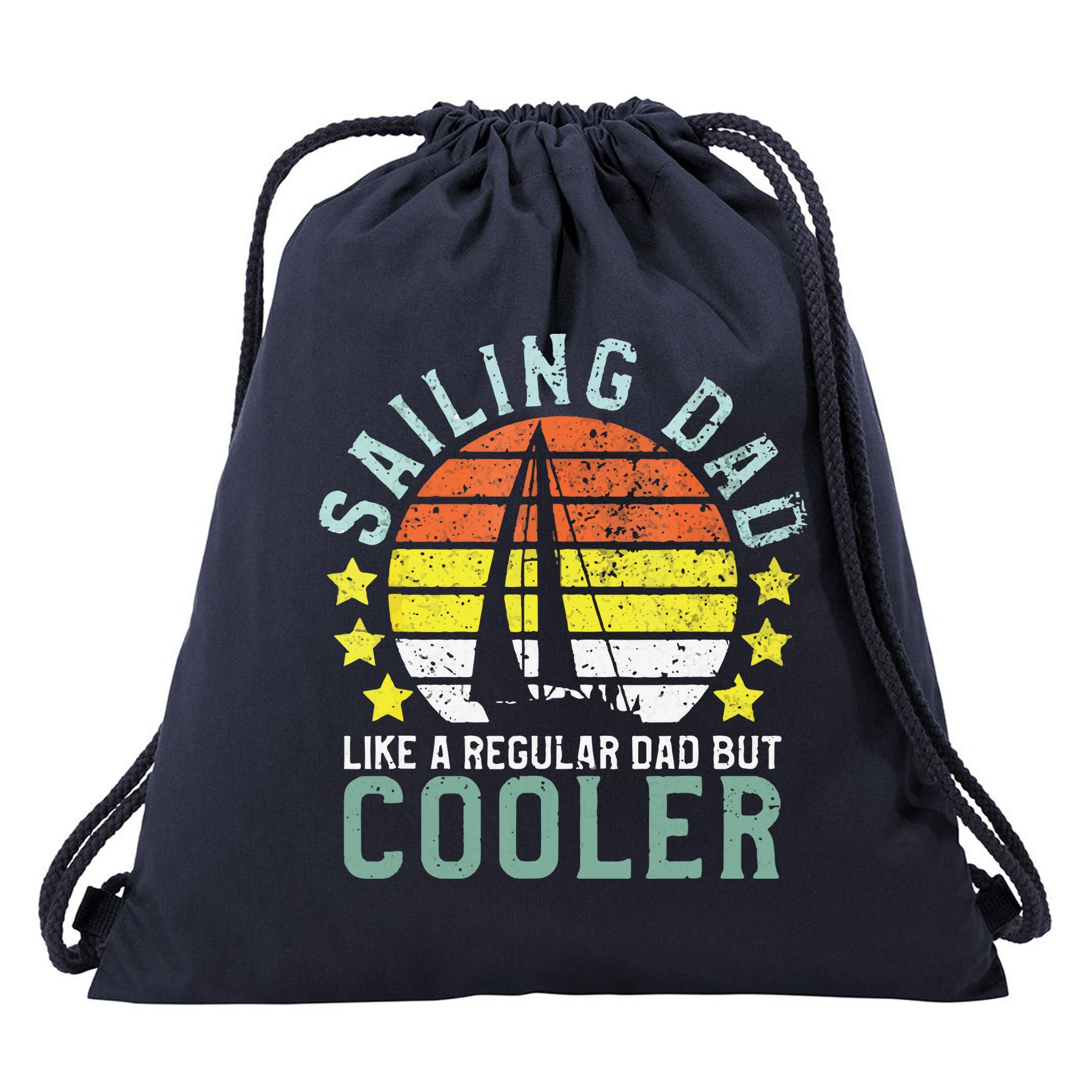 Sailing Dad | Sailboat Sailor Funny Father's Day Gift Drawstring Bag