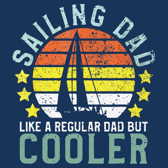 Sailing Dad | Sailboat Sailor Funny Father's Day Gift Drawstring Bag