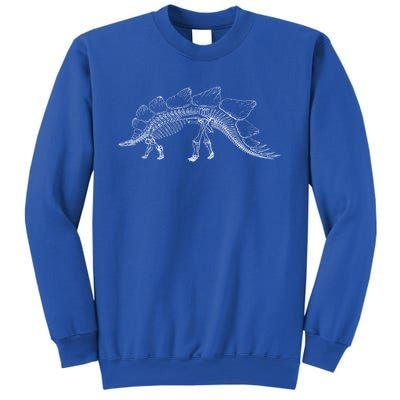 Stegosaurus Dinosaur Skeleton Illustration Art Graphic Bones Great Gift Sweatshirt