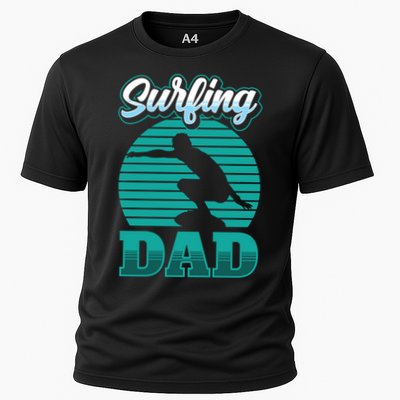 Surfing Dad Surfer Sayings Surf Surfboard Father Daddy Papa Cool Gift Performance Shirt