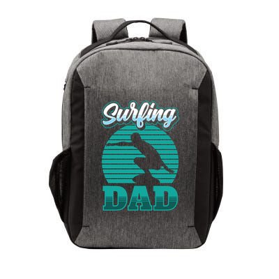 Surfing Dad Surfer Sayings Surf Surfboard Father Daddy Papa Cool Gift Vector Backpack