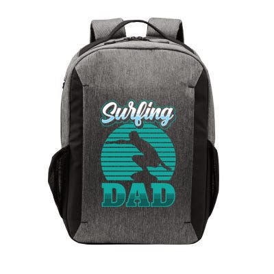 Surfing Dad Surfer Sayings Surf Surfboard Father Daddy Papa Cool Gift Vector Backpack