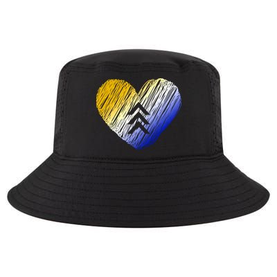 Support Down Syndrome Heart Cool Comfort Performance Bucket Hat