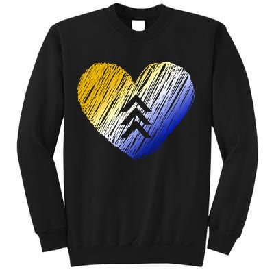 Support Down Syndrome Heart Sweatshirt