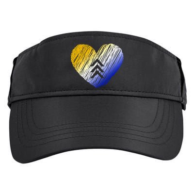 Support Down Syndrome Heart Adult Drive Performance Visor