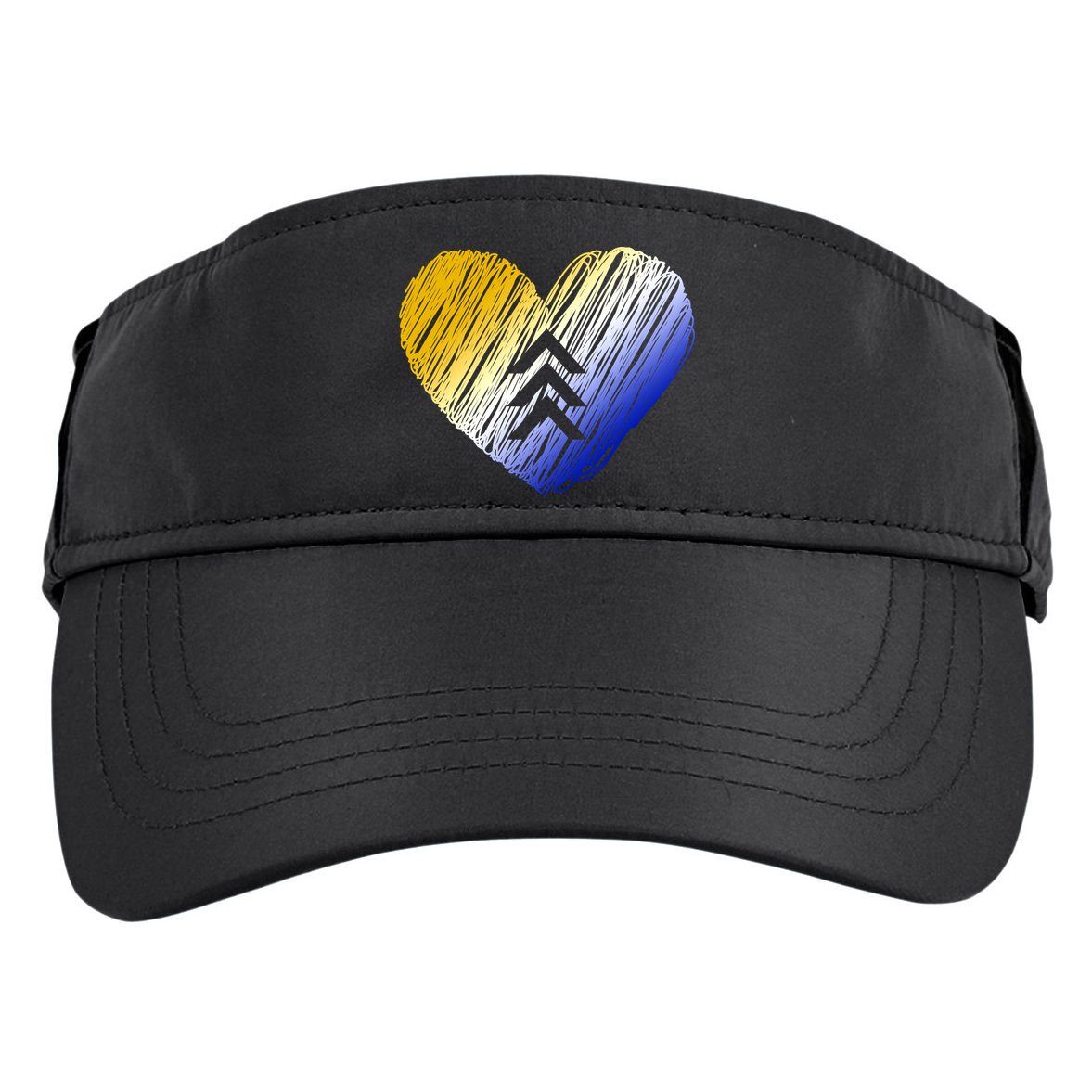 Support Down Syndrome Heart Adult Drive Performance Visor