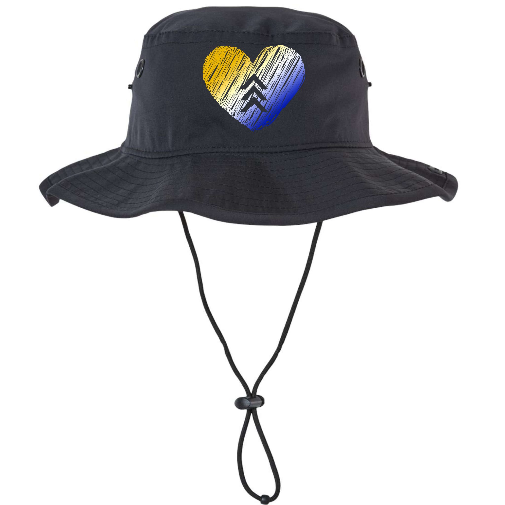 Support Down Syndrome Heart Bucket Hat