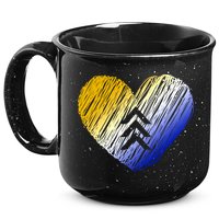 Support Down Syndrome Heart 15oz Campfire Ceramic Mug
