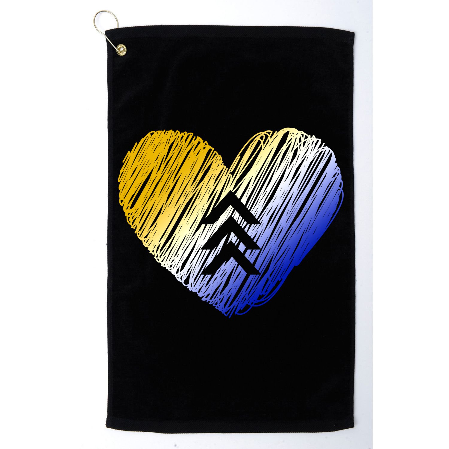 Support Down Syndrome Heart Golf Towel