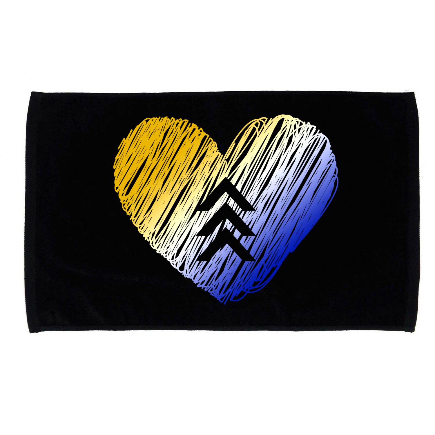 Support Down Syndrome Heart Microfiber Hand Towel
