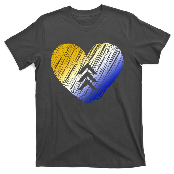 Support Down Syndrome Heart T-Shirt