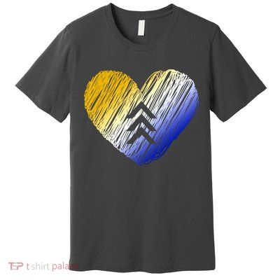 Support Down Syndrome Heart Premium T-Shirt