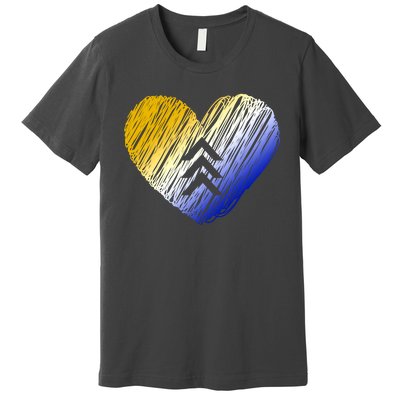 Support Down Syndrome Heart Premium T-Shirt