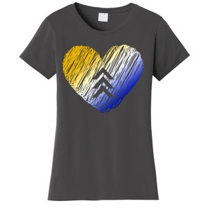 Support Down Syndrome Heart Women's T-Shirt