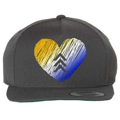 Support Down Syndrome Heart Wool Snapback Cap