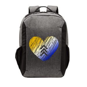 Support Down Syndrome Heart Vector Backpack