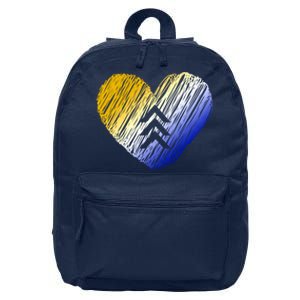 Support Down Syndrome Heart 16 in Basic Backpack