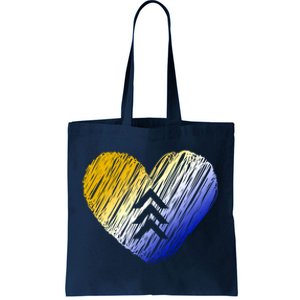 Support Down Syndrome Heart Tote Bag