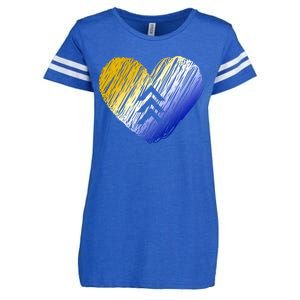 Support Down Syndrome Heart Enza Ladies Jersey Football T-Shirt