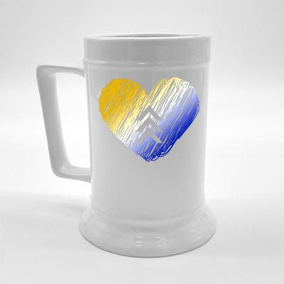 Support Down Syndrome Heart Beer Stein