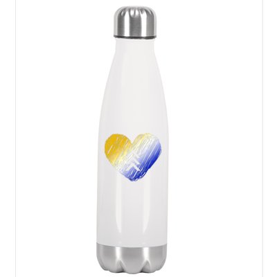 Support Down Syndrome Heart Stainless Steel Insulated Water Bottle