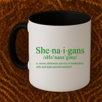 Shenanigans Definition St Patricks Day Funny Mug