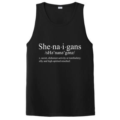 Shenanigans Definition St Patricks Day Funny PosiCharge Competitor Tank
