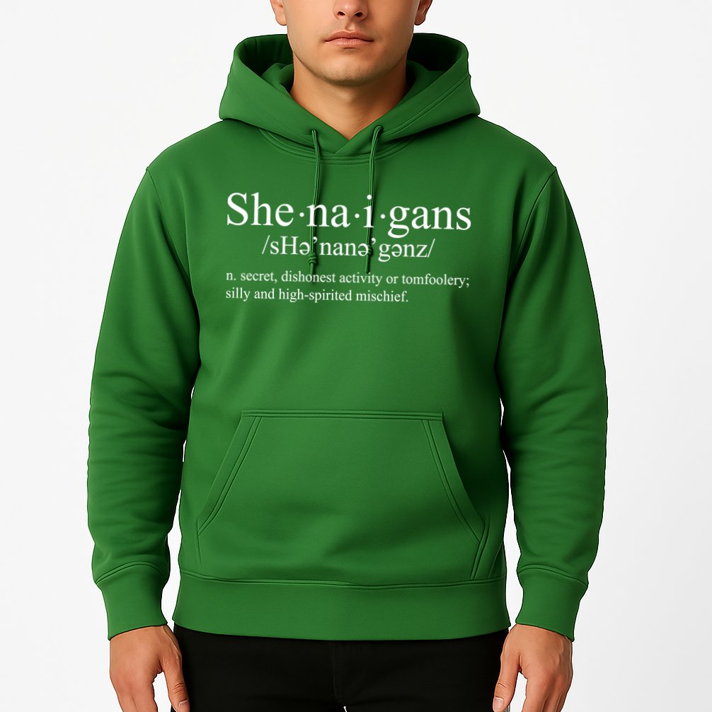 Shenanigans Definition St Patricks Day Funny Hoodie