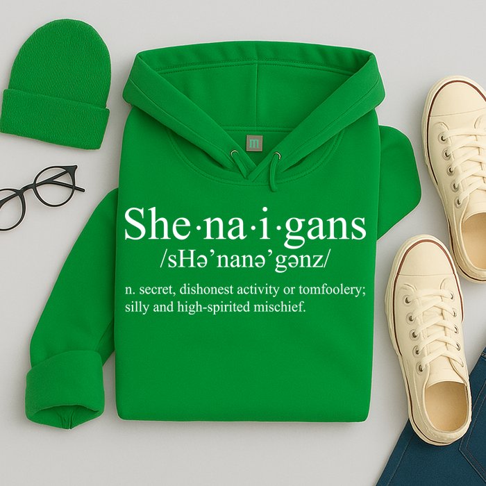 Shenanigans Definition St Patricks Day Funny Hoodie