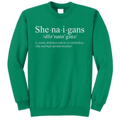 Shenanigans Definition St Patricks Day Funny Sweatshirt