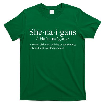 Shenanigans Definition St Patricks Day Funny T-Shirt