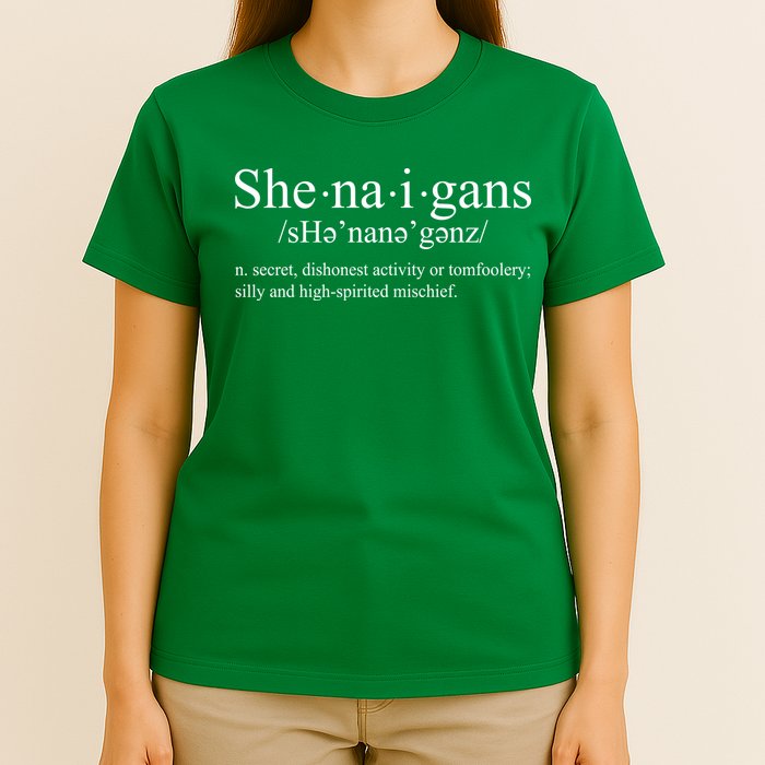 Shenanigans Definition St Patricks Day Funny T-Shirt