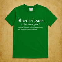 Shenanigans Definition St Patricks Day Funny T-Shirt
